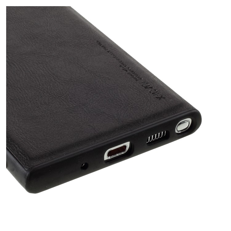 X-LEVEL Vintage Style PU Leather Coated TPU Shell Cover for Samsung Galaxy Note20 Ultra/Note20 Ultra 5G - Black-6