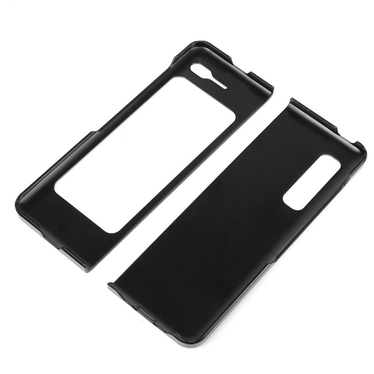 Crocodile Skin PU Leather Coated PC Phone Back Case for Samsung Galaxy Fold 5G / Fold 4G / W20 5G - Black-3