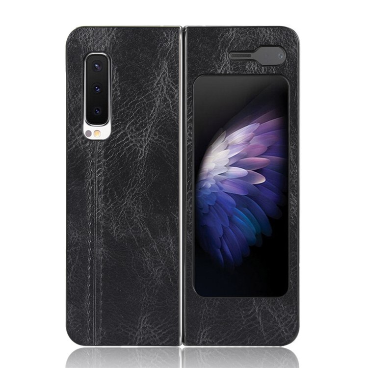 PU Leather Coated PC + TPU Mobile Phone Case for Samsung Galaxy Fold 5G / Fold 4G / W20 5G - Black-2