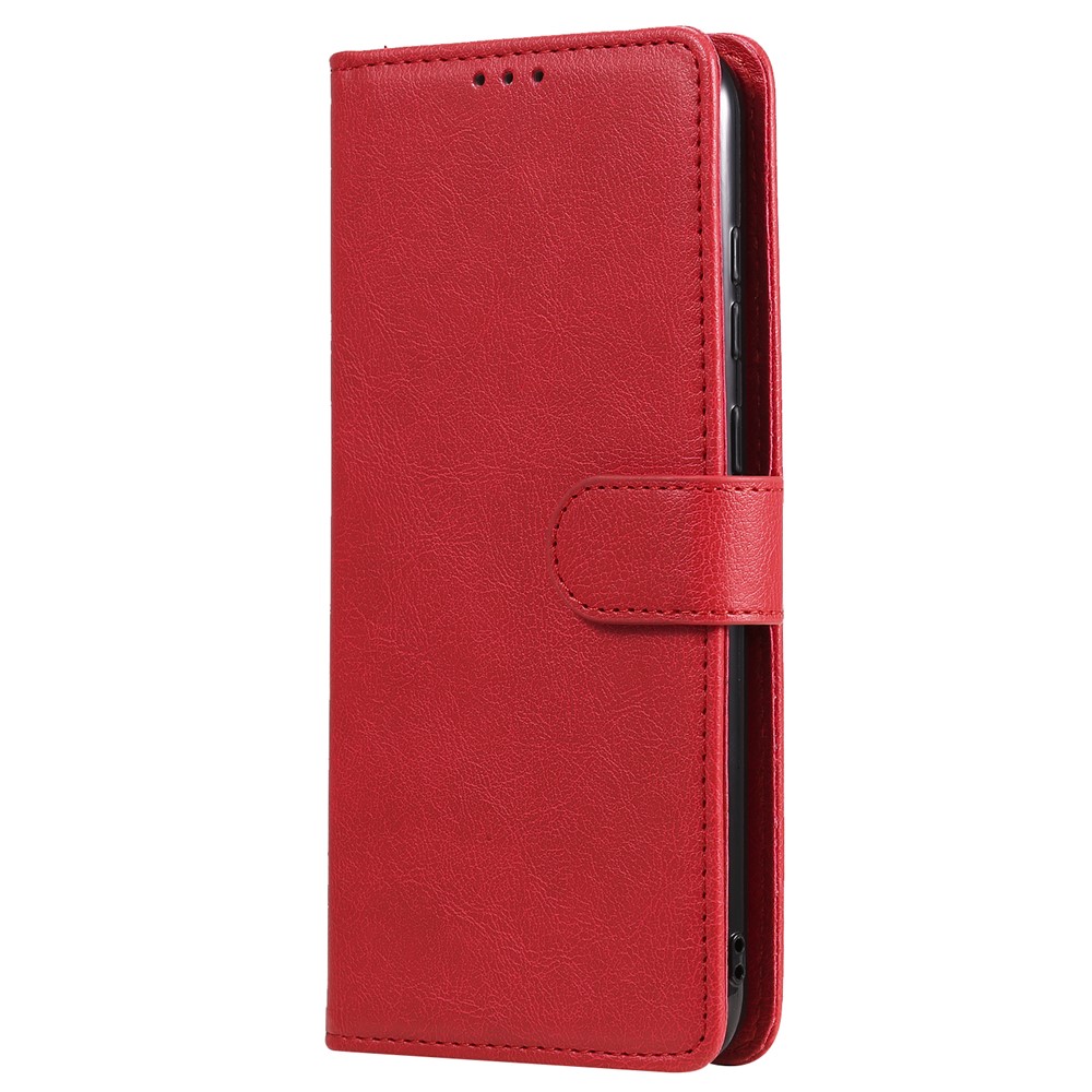 Magnetic Detachable 2-in-1 Leather Shell for Samsung Galaxy M11 - Red-2