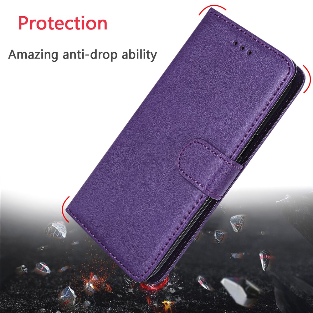 Magnetic Detachable 2-in-1 Wallet Leather Case for Samsung Galaxy A31 - Purple-10