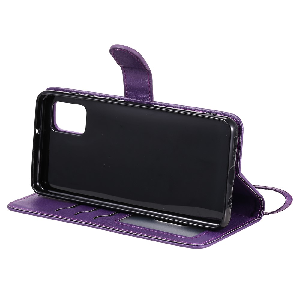 Magnetic Detachable 2-in-1 Wallet Leather Case for Samsung Galaxy A31 - Purple-6