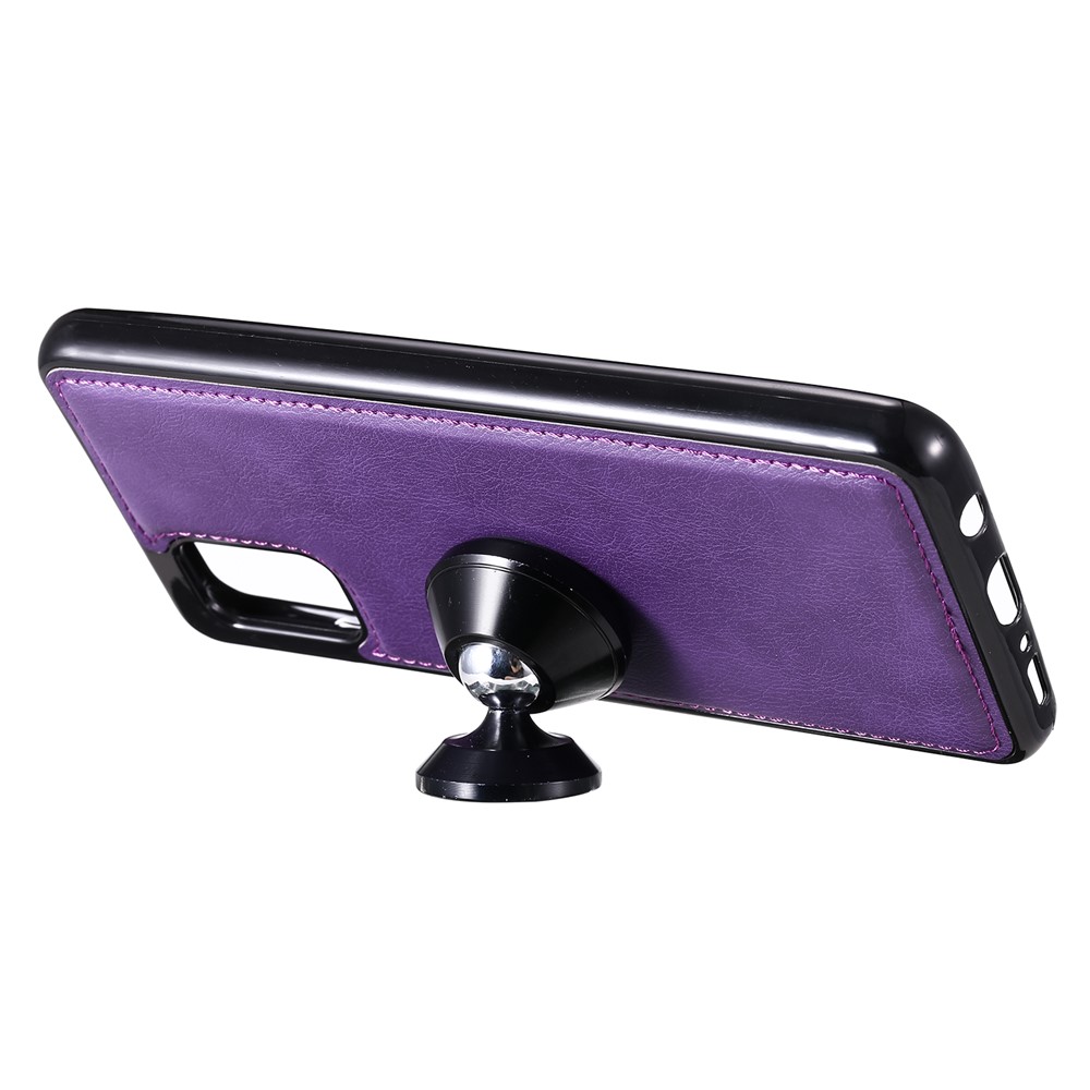 Magnetic Detachable 2-in-1 Wallet Leather Case for Samsung Galaxy A31 - Purple-9