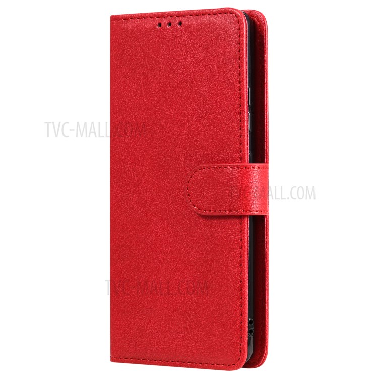 Detachable 2-in-1 Wallet Leather Cover for Samsung Galaxy A91/S10 Lite/M80S - Red-2