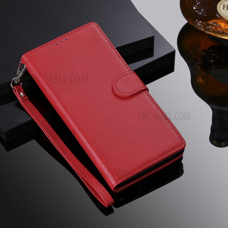 Magnetic Detachable 2-in-1 Wallet Leather Case for Samsung Galaxy A81/Note 10 Lite/M60S - Red-13