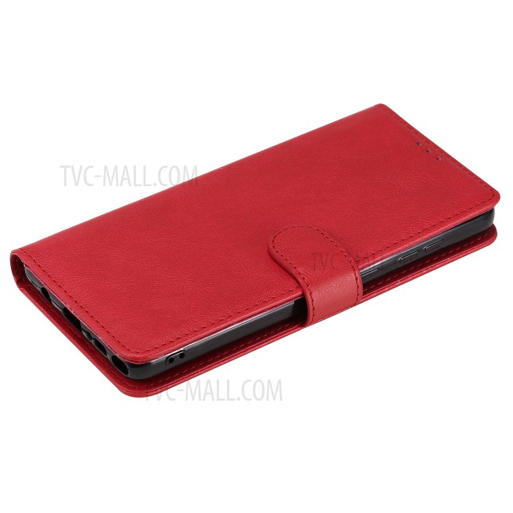 Magnetic Detachable 2-in-1 Wallet Leather Case for Samsung Galaxy A81/Note 10 Lite/M60S - Red-6