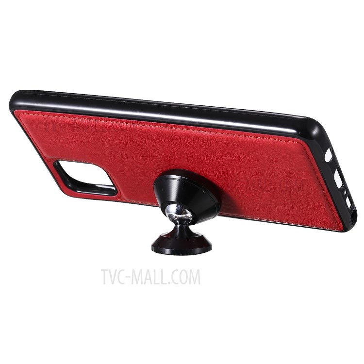 Magnetic Detachable 2-in-1 Wallet Leather Case for Samsung Galaxy A81/Note 10 Lite/M60S - Red-7