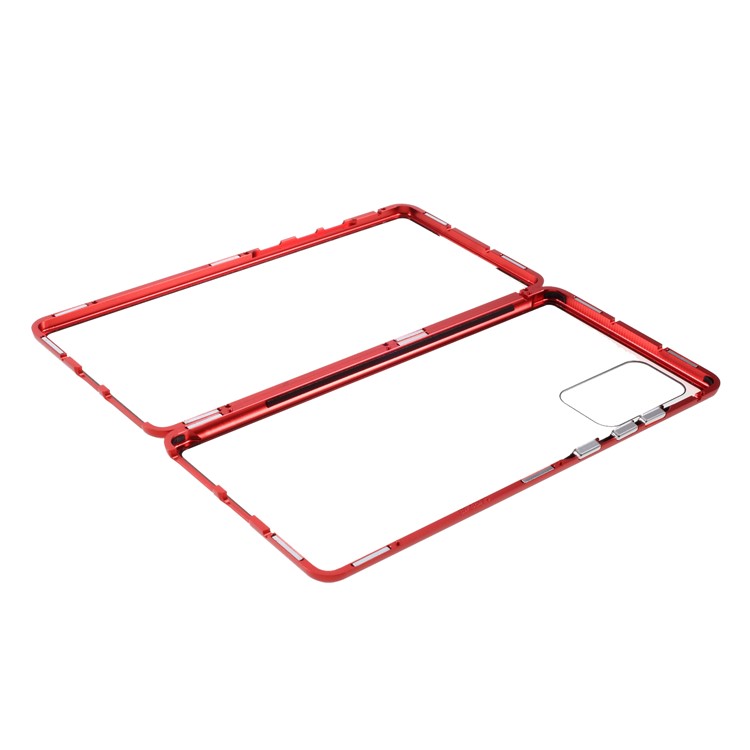 Detachable Metal Frame + HD Tempered Glass Full Protection Cover for Samsung Galaxy Note 20/Note 20 5G - Red-2