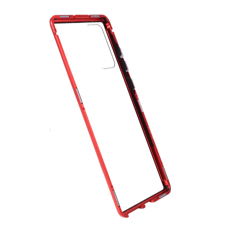 Detachable Metal Frame + HD Tempered Glass Full Protection Cover for Samsung Galaxy Note 20/Note 20 5G - Red-3