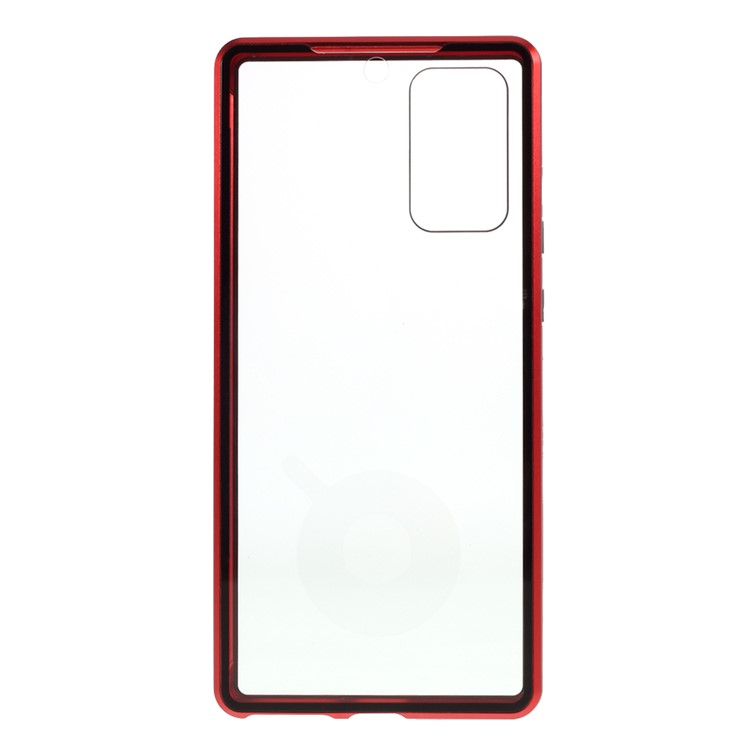 Detachable Metal Frame + HD Tempered Glass Full Protection Cover for Samsung Galaxy Note 20/Note 20 5G - Red-5