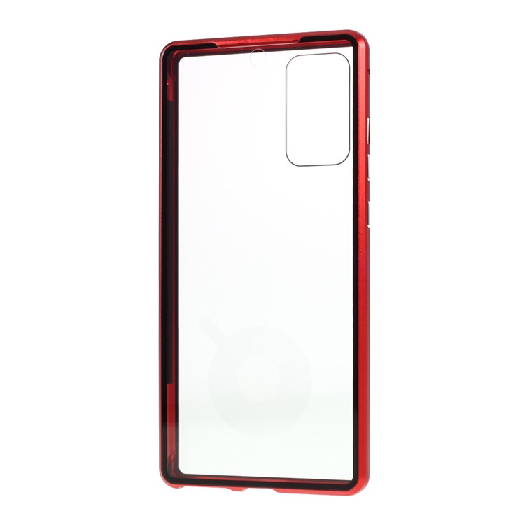 Detachable Metal Frame + HD Tempered Glass Full Protection Cover for Samsung Galaxy Note 20/Note 20 5G - Red-6