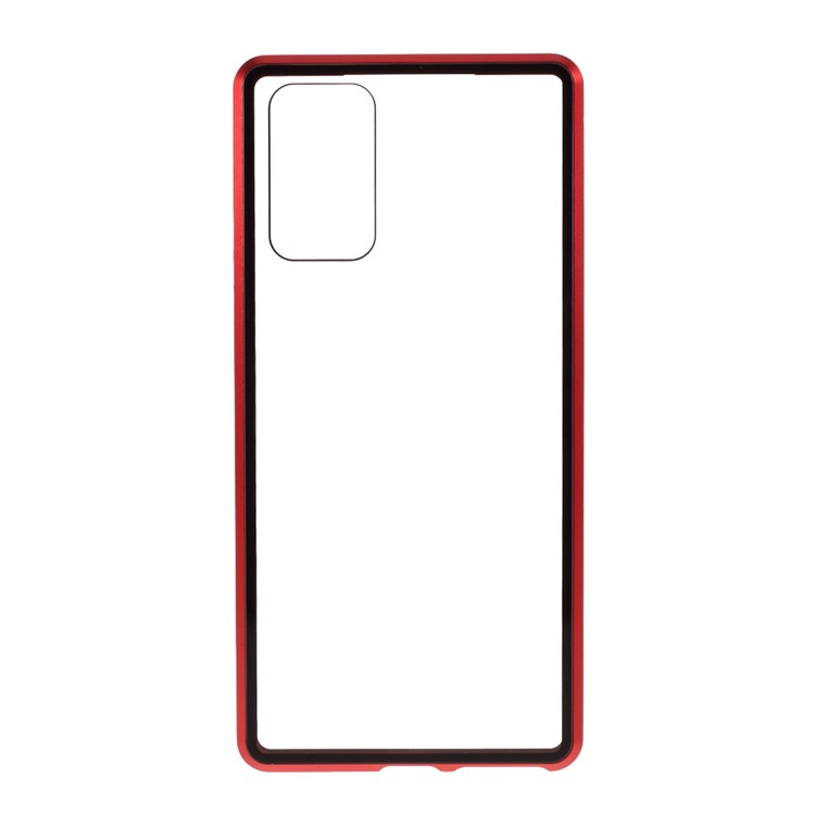 Detachable Metal Frame + HD Tempered Glass Full Protection Cover for Samsung Galaxy Note 20/Note 20 5G - Red-7