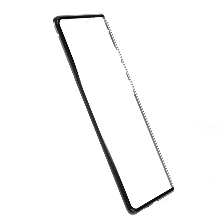 Double-sided Tempered Glass + Magnetic Adsorption Metal Frame Cover for Samsung Galaxy Note20 Ultra/Note20 Ultra 5G - Black-4