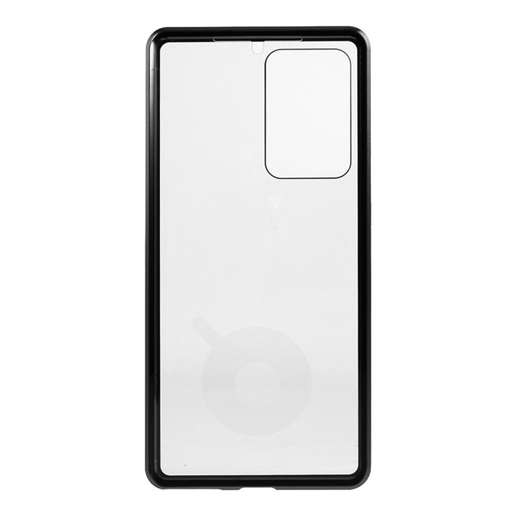 Double-sided Tempered Glass + Magnetic Adsorption Metal Frame Cover for Samsung Galaxy Note20 Ultra/Note20 Ultra 5G - Black-5