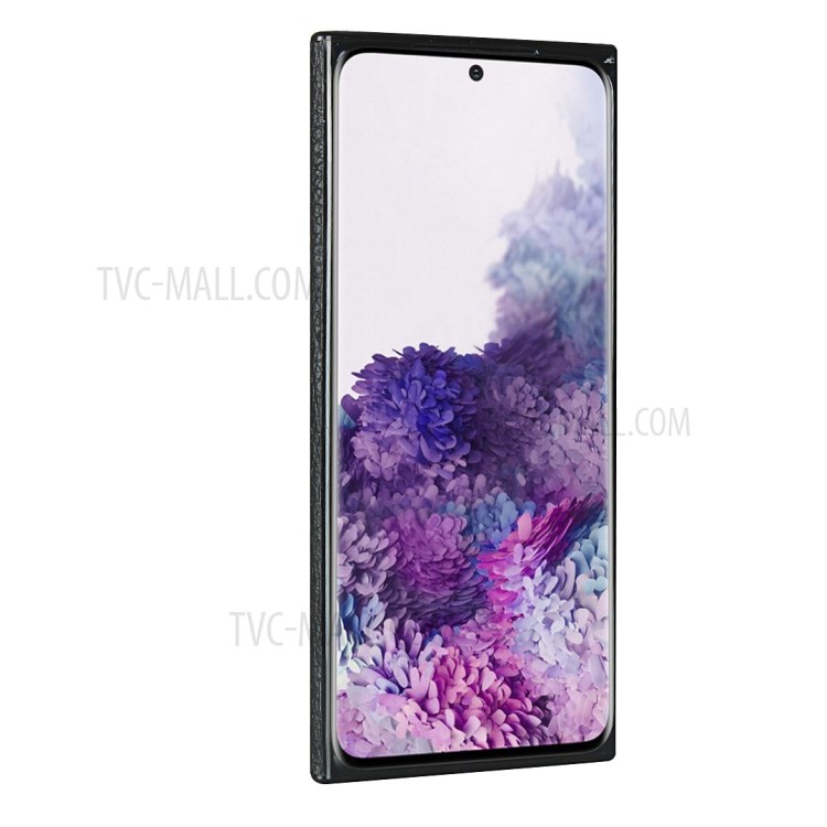 Litchi Texture Genuine Leather + TPU Phone Casing for Samsung Galaxy S20 - Black-4