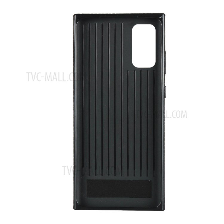 Litchi Texture Genuine Leather + TPU Phone Casing for Samsung Galaxy S20 - Black-6