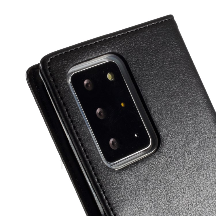 MERCURY GOOSPERY Rich Diary Leather Wallet Protection Case for Samsung Galaxy Note20 Ultra 5G / Galaxy Note20 Ultra - Black-4