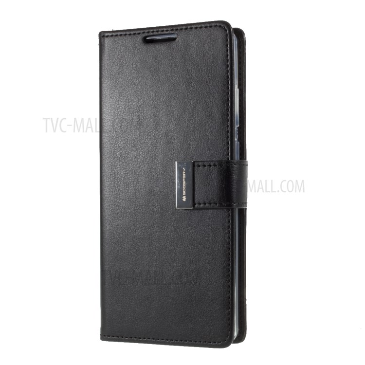 MERCURY GOOSPERY Rich Diary Leather Wallet Protection Case for Samsung Galaxy Note 20 5G / Galaxy Note 20 - Black-2