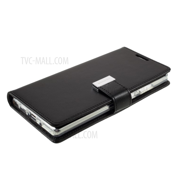 MERCURY GOOSPERY Rich Diary Leather Wallet Protection Case for Samsung Galaxy Note 20 5G / Galaxy Note 20 - Black-5