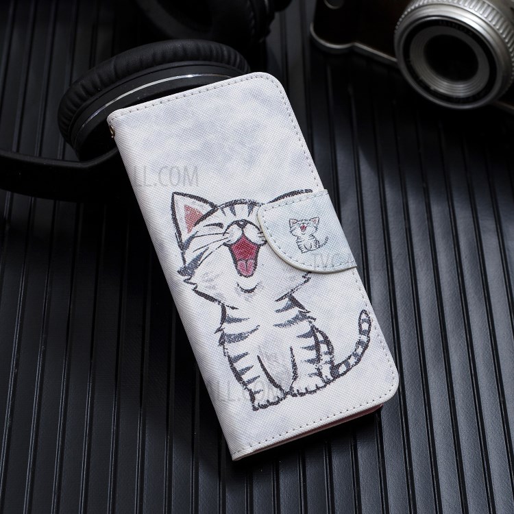 Pattern Printing Magnetic Leather Stand Case for Samsung Galaxy Note20 Ultra/Note20 Ultra 5G - Happy Cat-9