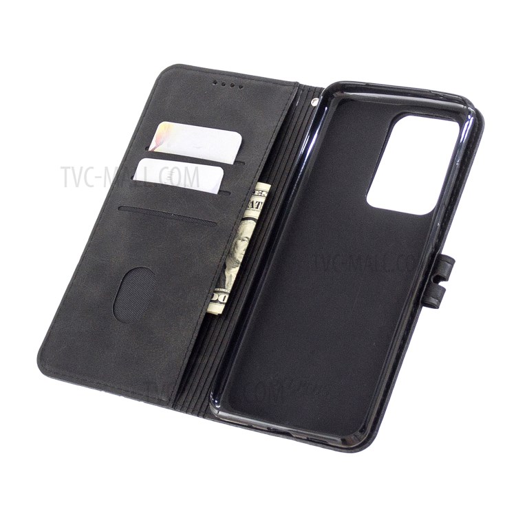 Wallet Leather Cell Phone Cover with Lanyard for Samsung Galaxy Note20 Ultra/Note20 Ultra 5G - Black-5