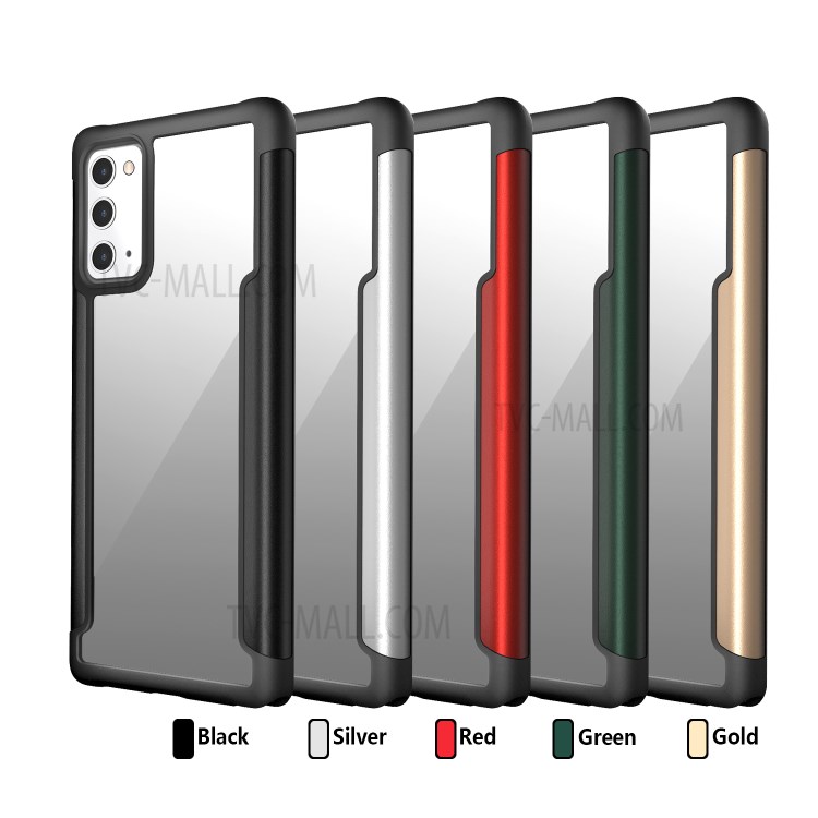 Metal + TPU + PC Back Hybrid Shell for Samsung Galaxy Note 20/Note 20 5G - Black-8