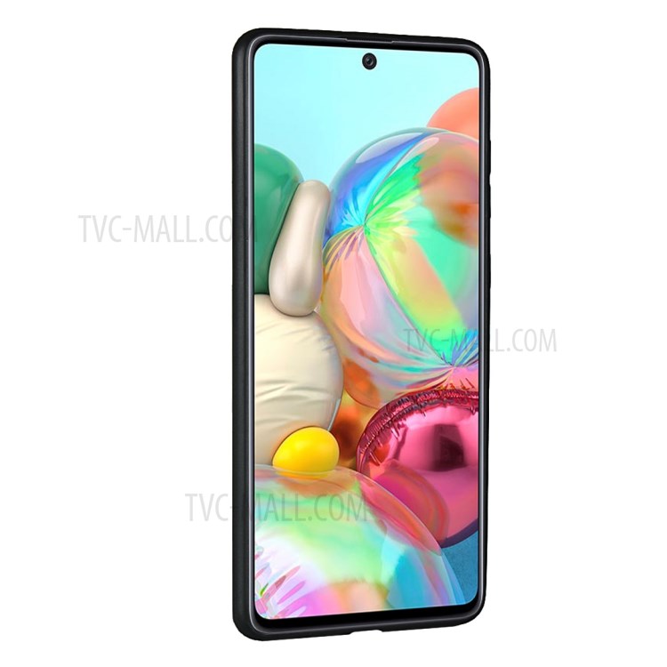 Dual Card Slots PU Leather Coated TPU Phone Cover for Samsung Galaxy A71 SM-A715 - Brown-3