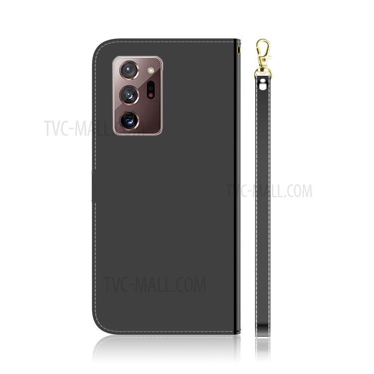 Mirror Surface Case Leather Wallet Cover for Samsung Galaxy Note20 Ultra/Note20 Ultra 5G - Black-3