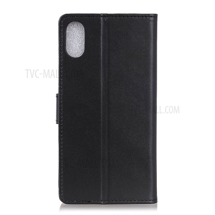 Wallet Stand Flip Leather Phone Cover for Samsung Galaxy A01 Core - Black-3