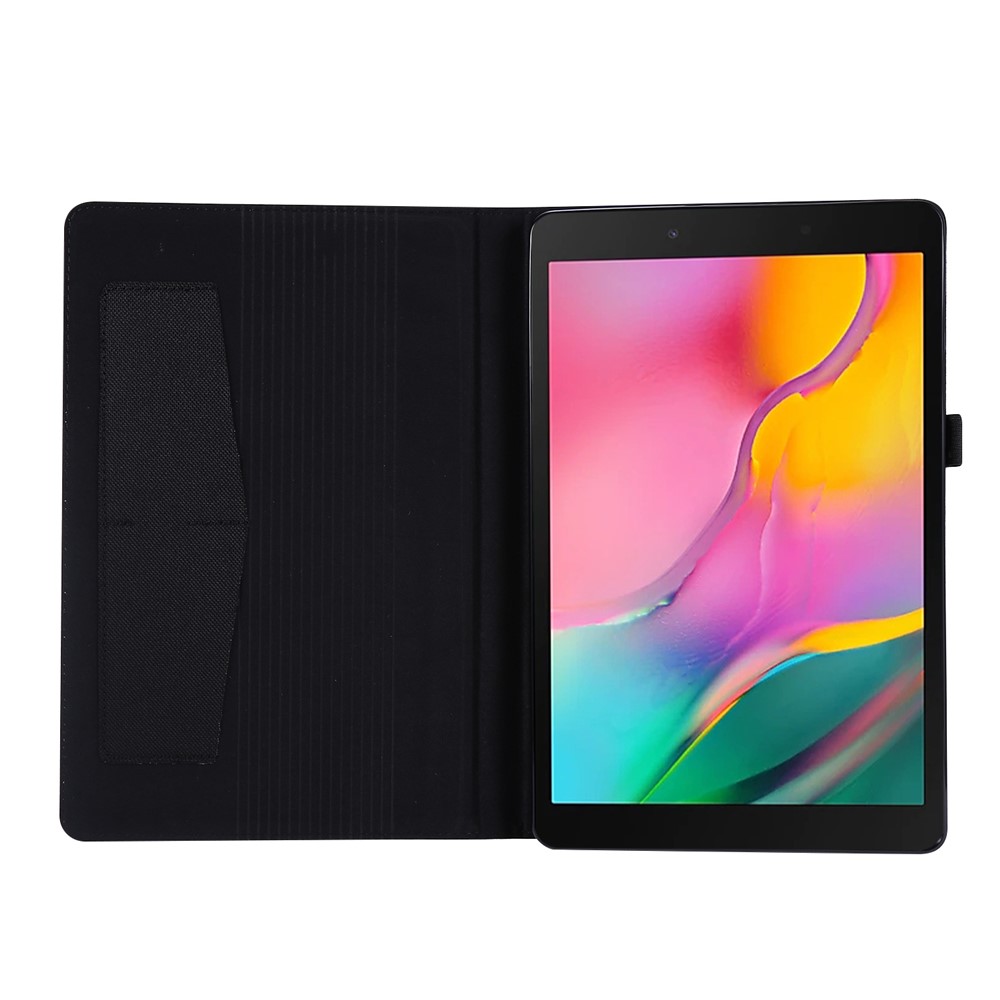 Cloth Texture Card Slots Stand Leather Tablet Cover for Samsung Galaxy Tab A7 10.4 (2020) - Black-3