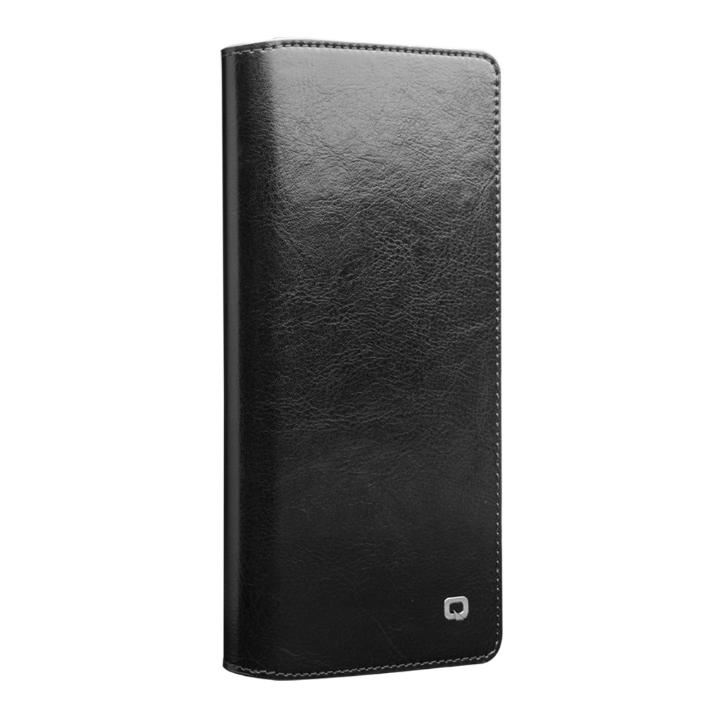 QIALINO Genuine Cowhide Leather Wallet Cover for Samsung Galaxy Note20 Ultra 5G / Galaxy Note20 Ultra - Black-6