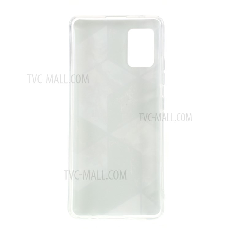 Electroplated Splicing Marble Pattern IMD TPU Cover for Samsung Galaxy A51 5G SM-A516 - Black-3
