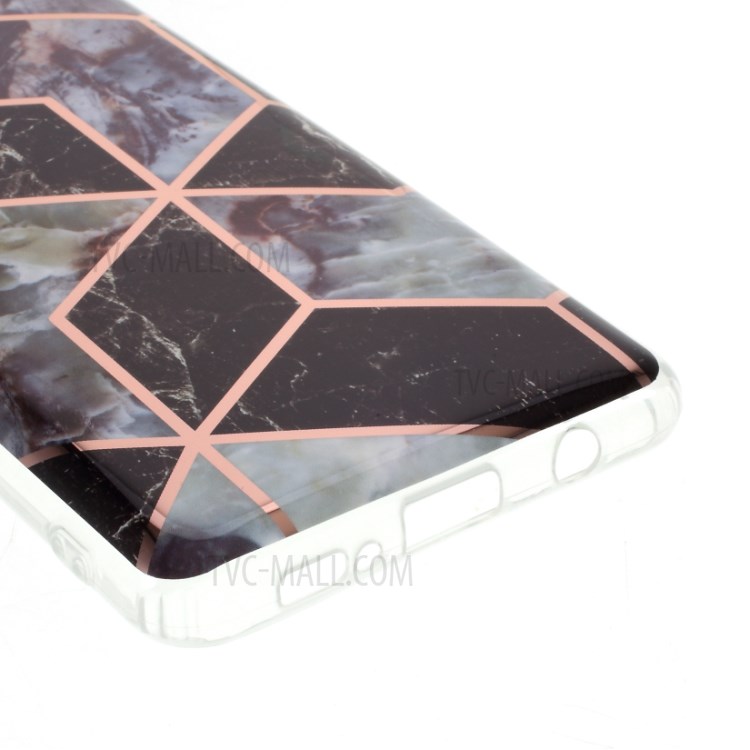Electroplated Splicing Marble Pattern IMD TPU Cover for Samsung Galaxy A51 5G SM-A516 - Black-5