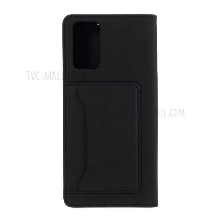 Liquid Silicone Touch Leather Cover for Samsung Galaxy Note 20/Galaxy Note 20 5G - Black-2