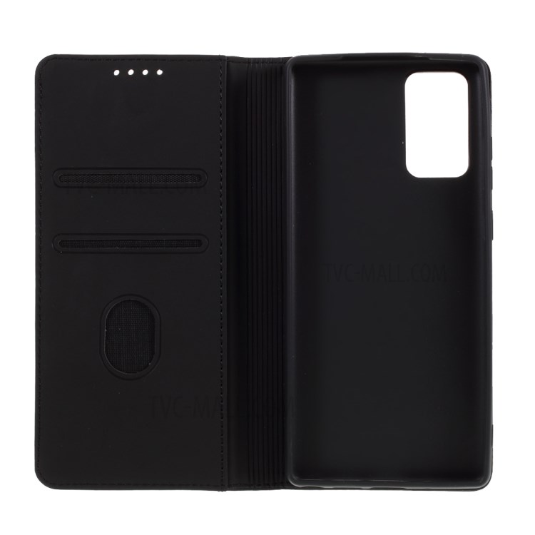 Liquid Silicone Touch Leather Cover for Samsung Galaxy Note 20/Galaxy Note 20 5G - Black-7