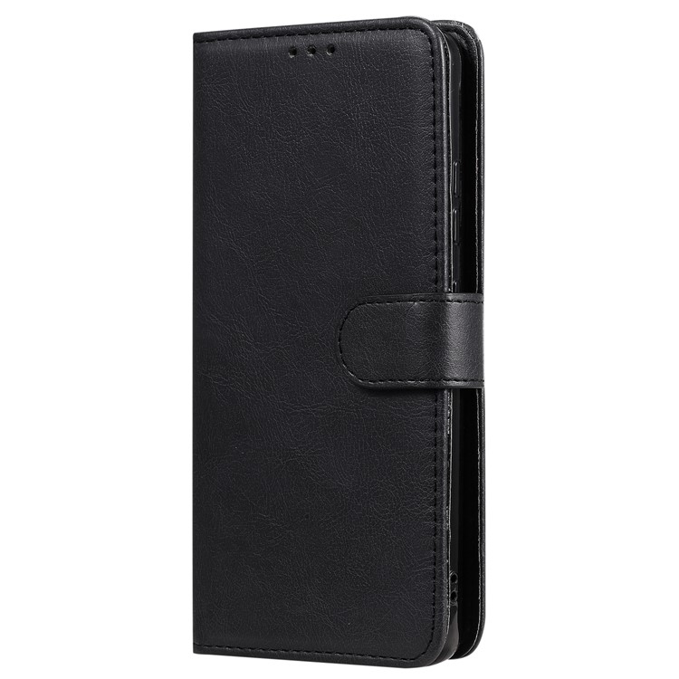 KT Leath Series-3 Étui de Portefeuille en Cuir 2 en 1 PU Pour Samsung Galaxy A51 5G SM-A516 - le Noir