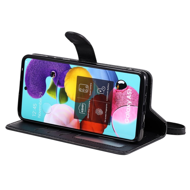 Detachable 2-in-1 PU Leather Wallet Case for Samsung Galaxy A51 5G SM-A516 - Black-8