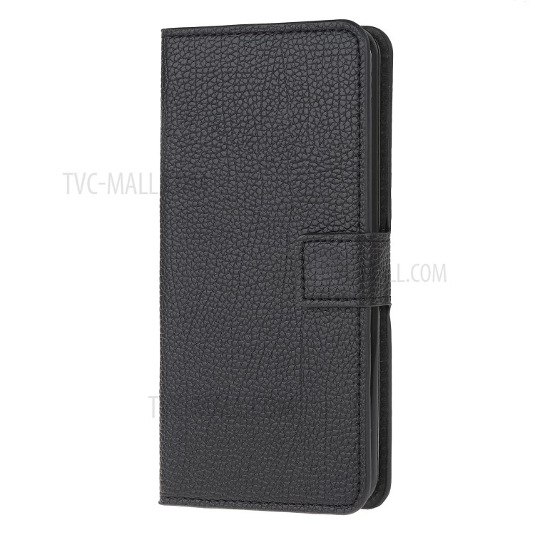 Litchi Skin Wallet Flip Leather Stand Case for Samsung Galaxy A01 Core-2