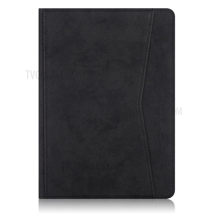 PU Leather Matte Tablet Cover with Pen Slot for Samsung Galaxy Tab S7 Plus - Black-2