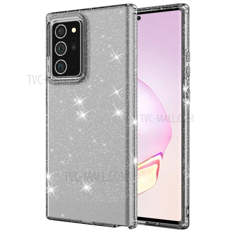 IMD Glittery Powder Design TPU Phone Case for Samsung Galaxy Note20 Ultra 5G /  Galaxy Note20 Ultra - Grey-1