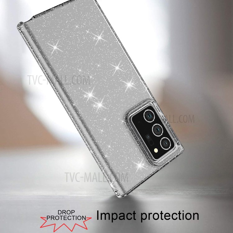 IMD Glittery Powder Design TPU Phone Case for Samsung Galaxy Note20 Ultra 5G / Galaxy Note20 Ultra - Grey-4