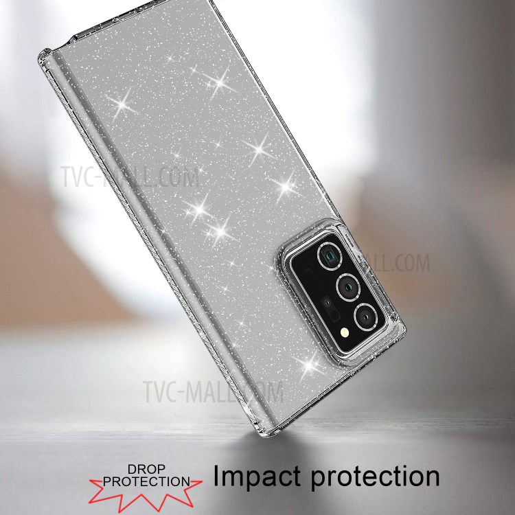 IMD Glittery Powder Design TPU Phone Case for Samsung Galaxy Note20 Ultra 5G /  Galaxy Note20 Ultra - Grey-4