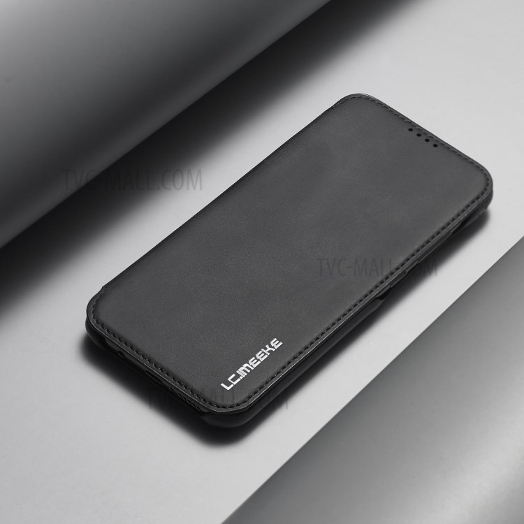 LC.IMEEKE Retro PU Leather Card Holder Case Phone Shell for Samsung Galaxy A11 (EU Version) - Black-14