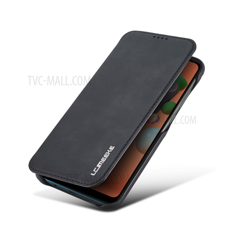 LC.IMEEKE Retro PU Leather Card Holder Case Phone Shell for Samsung Galaxy A11 (EU Version) - Black-6