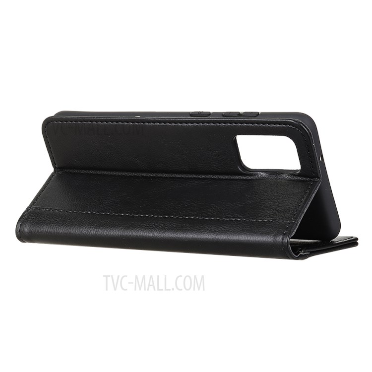 Litchi Skin Split Leather Auto-absorbed Cover for Samsung Galaxy M31s - Black-4