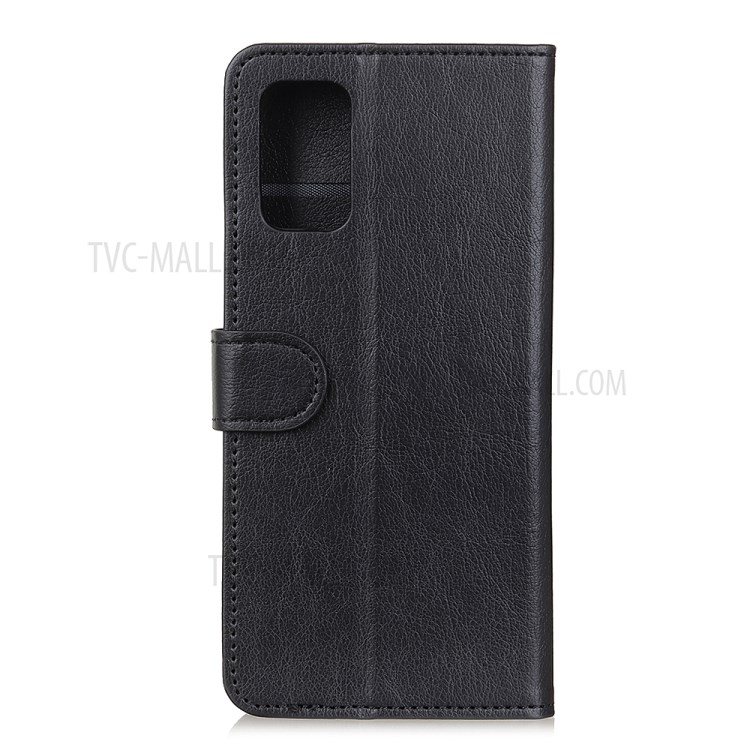 Litchi Skin with Wallet Leather Cover for Samsung Galaxy M31s - Black-3