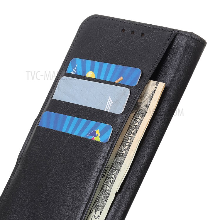 Litchi Skin with Wallet Leather Cover for Samsung Galaxy M31s - Black-7