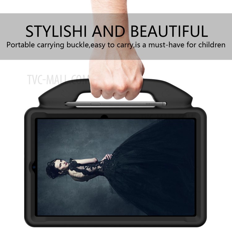 Shockproof Thumb Kickstand EVA Protective Shell for Samsung Galaxy Tab S6 - Black-2