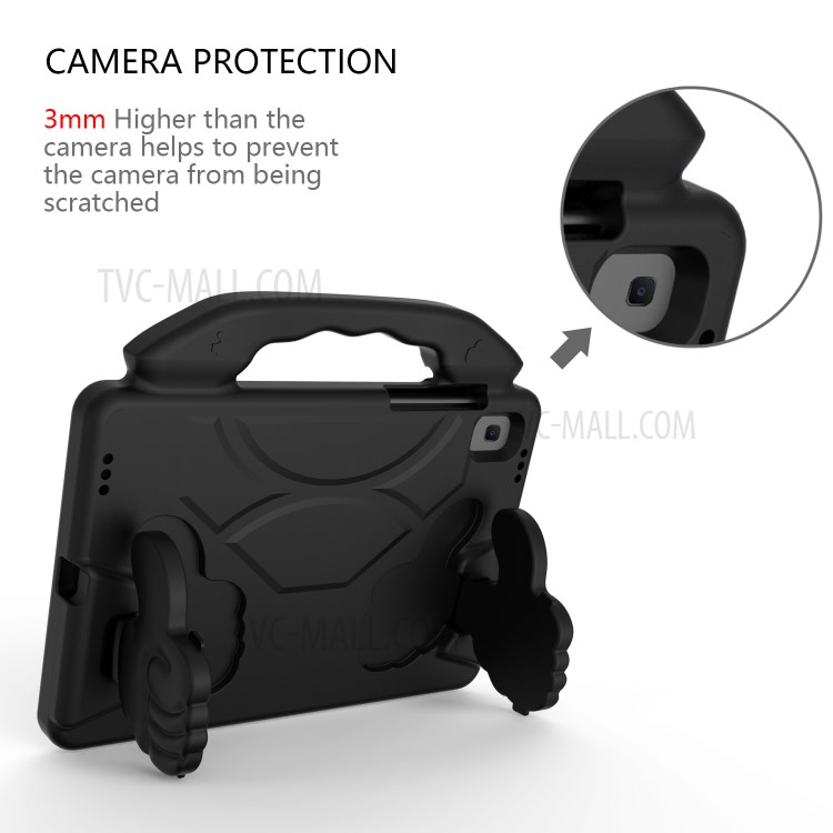 Shockproof Thumb Kickstand EVA Protective Shell for Samsung Galaxy Tab S6 - Black-5