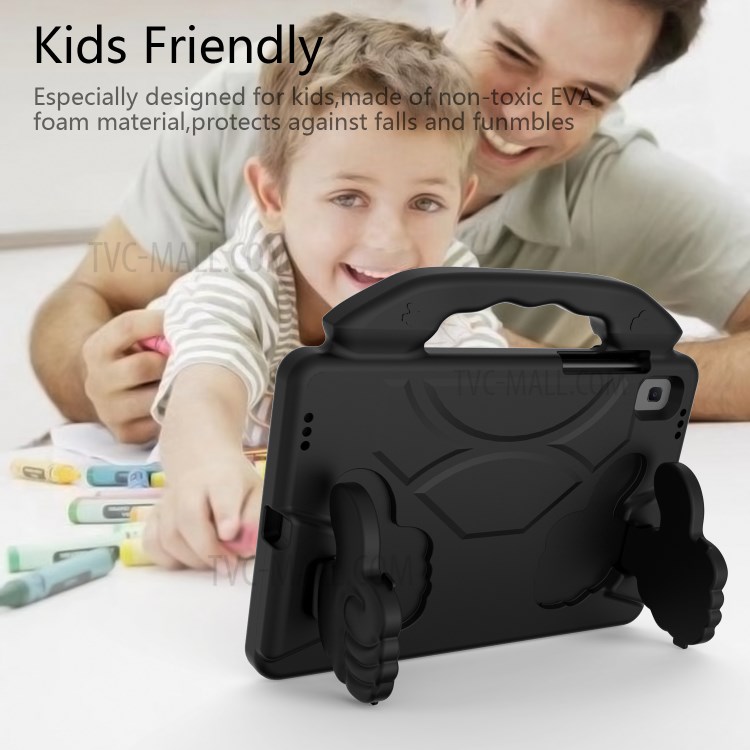 Shockproof Thumb Kickstand EVA Protective Shell for Samsung Galaxy Tab S6 - Black-7